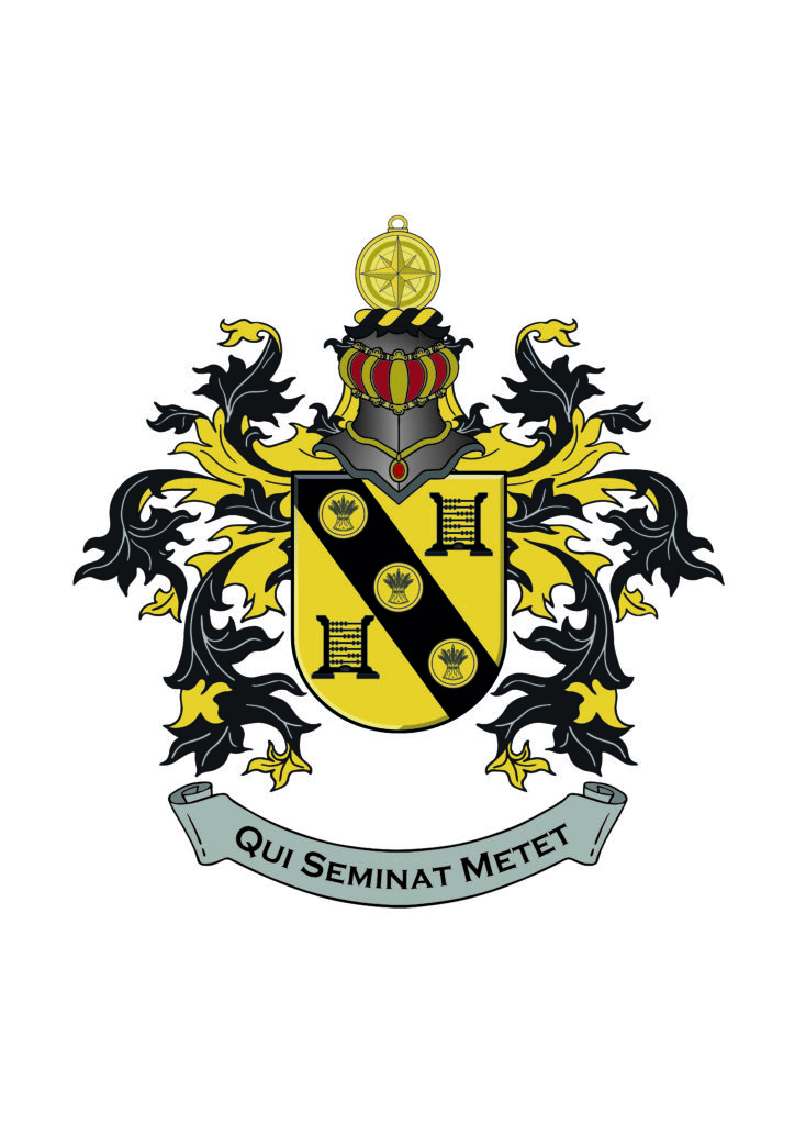 Familiewapen de Bruijn met Devies