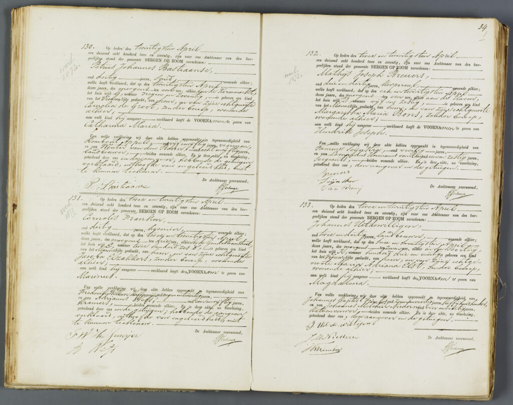 Registratie geboorte Magdalena 1872