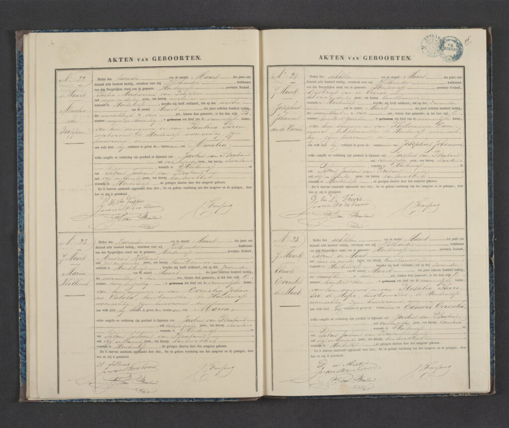 Registratie geboorte Maria 1880