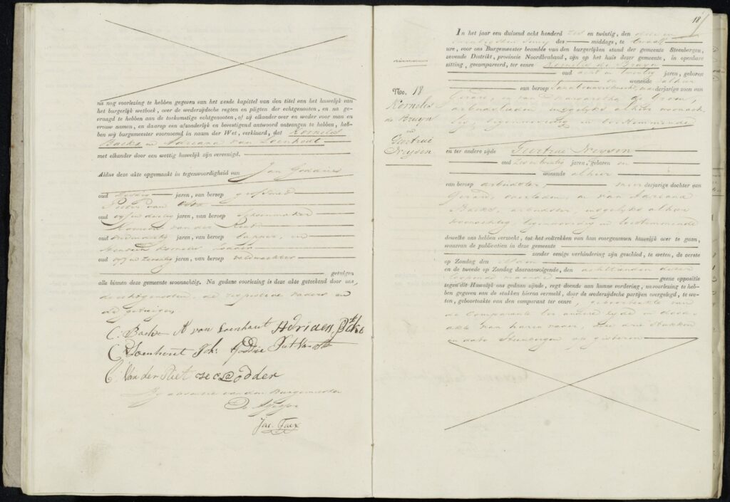 Trouwen Kornelis de Bruijn 1826